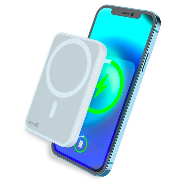 H3 COOL Qi Power Bank magnético 5000 mAh (Blanco)