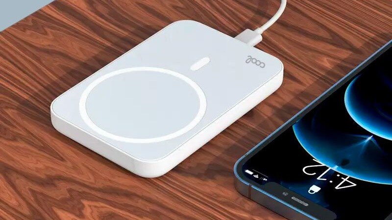 Batería Externa Universal Magnética Power Bank Qi 5000 mAh